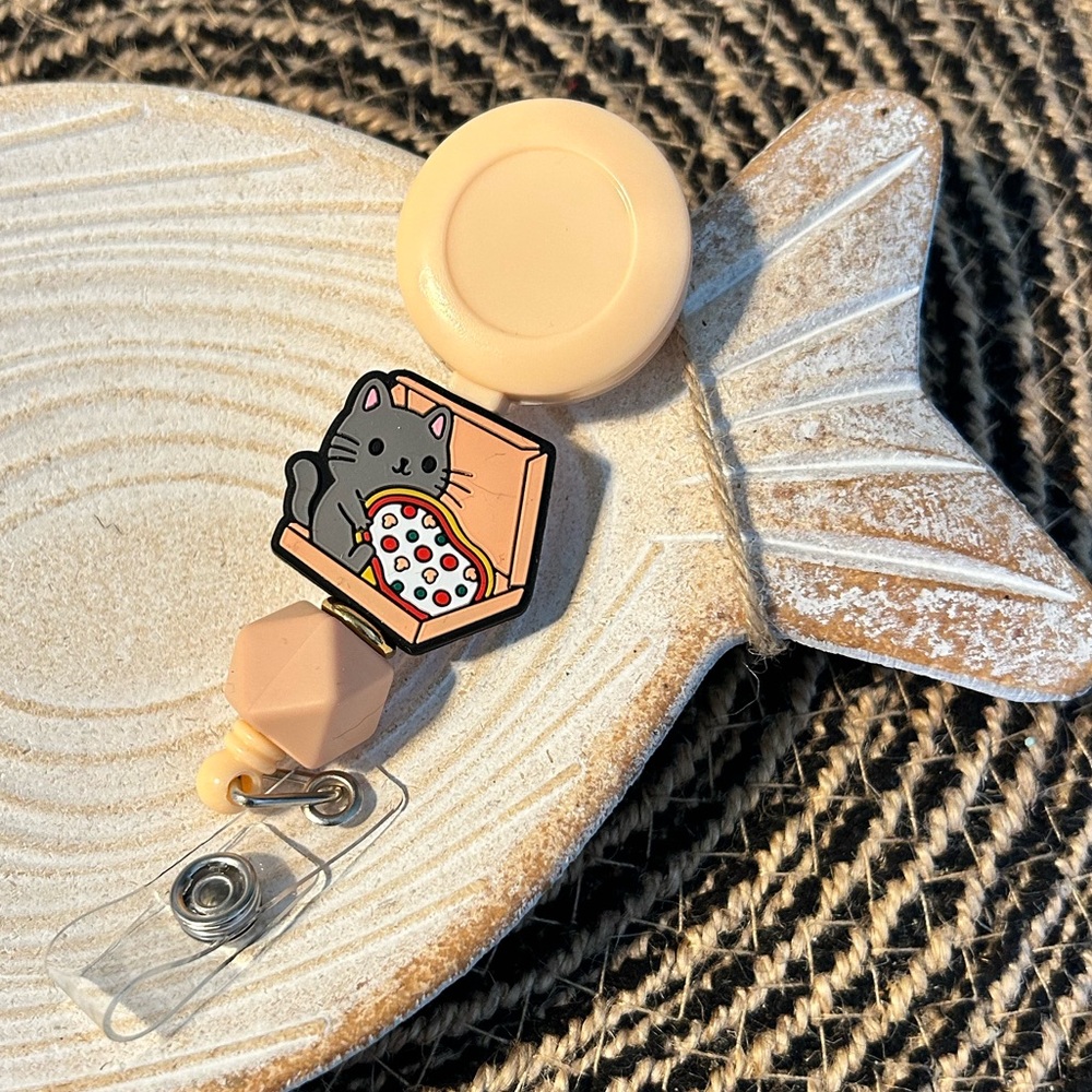 Cat Badge Reel